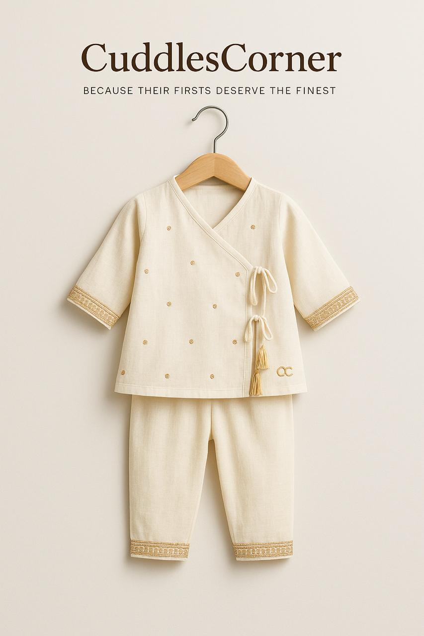 Golden Grace Baby Kurta Set