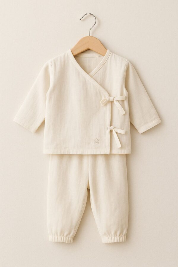 Kimono Lounge Set – Ivory Cloud