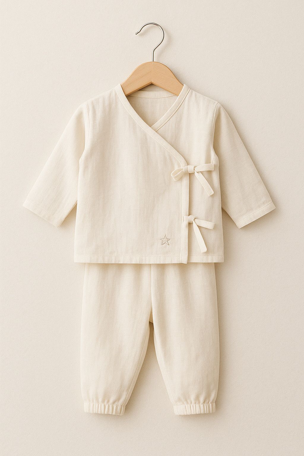 Kimono Lounge Set – Ivory Cloud